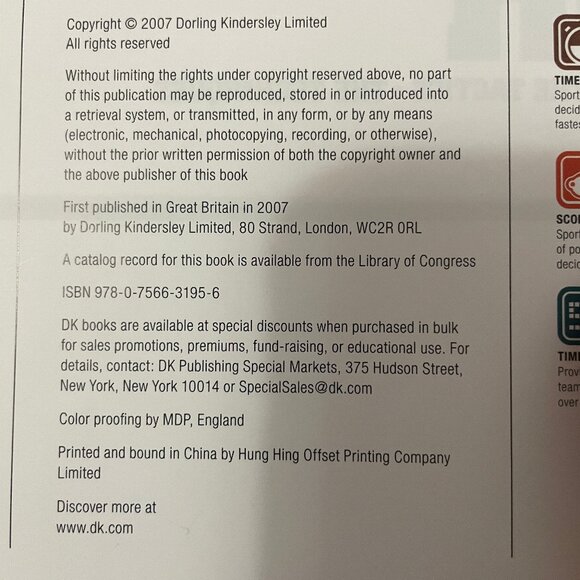 The Sports Book Hardcover By DK Publishing VERY GOOD  Condition - Picture 11 of 11